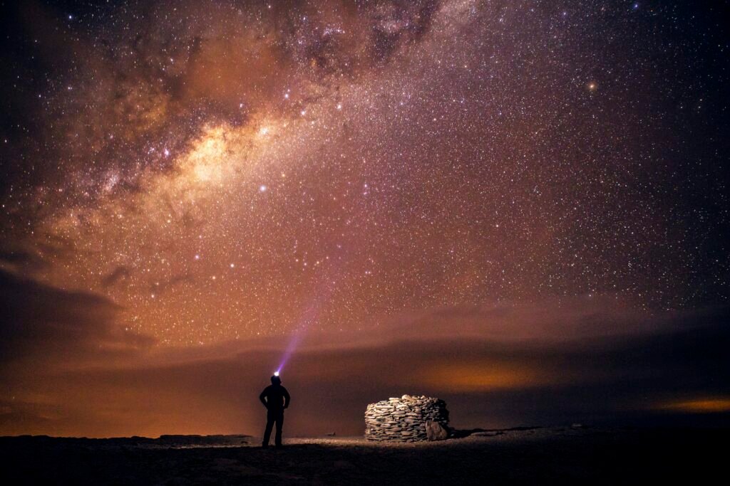 Atacama Desert, Chile clear night sky