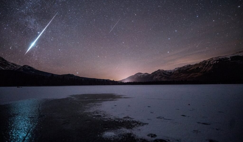 Jasper National Park, Canada clear night sky